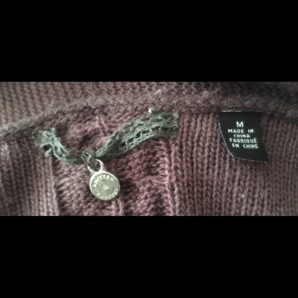 Anthropologie Knitted Knotted Cardi Sweater M - Picture 6 of 7